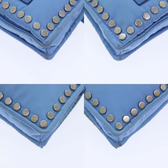 PRADA Shoulder Bag Nylon Blue - Picture 10 of 12